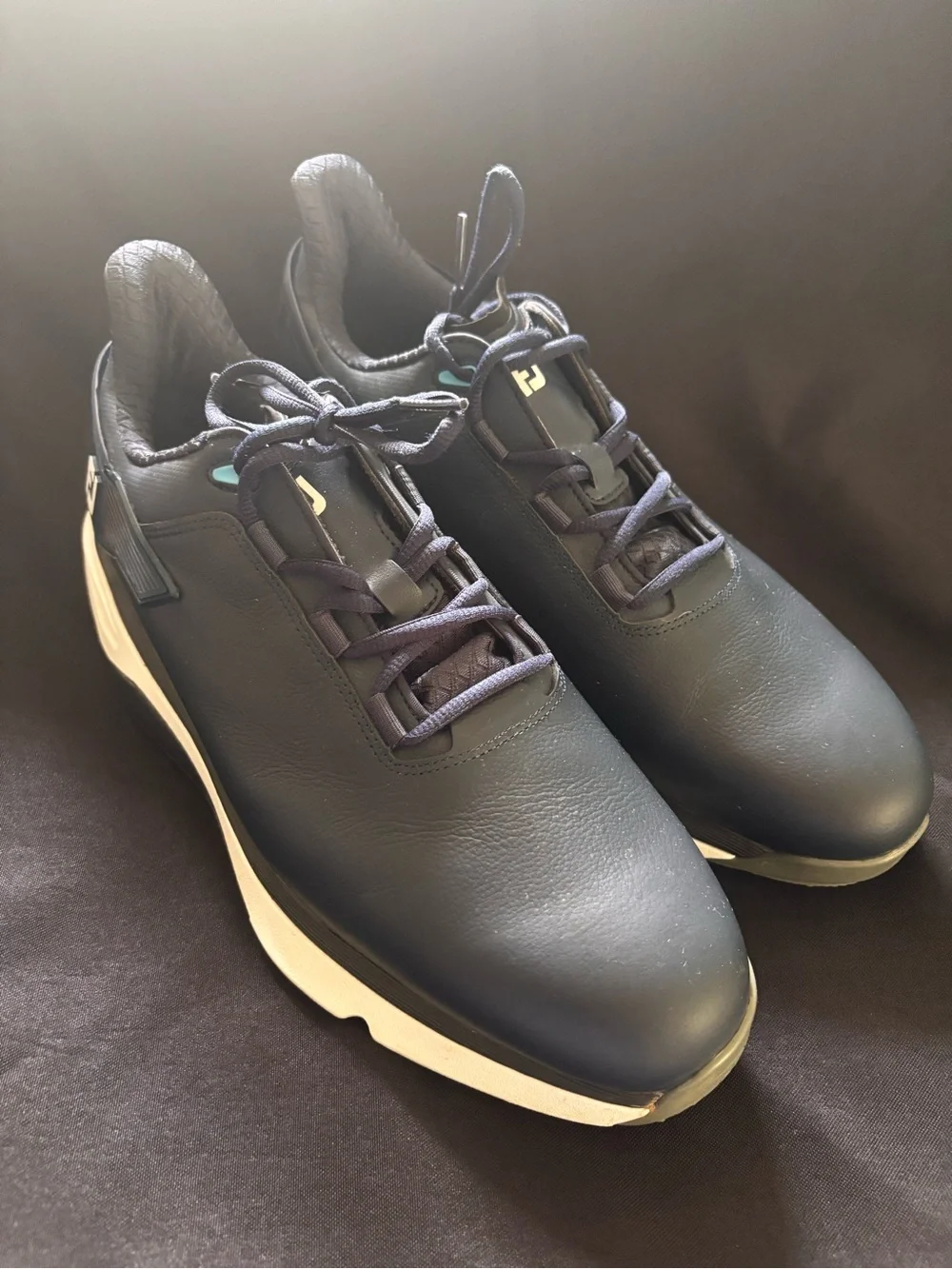 FootJoy Men’s Navy and Beige Athletic Golf Shoes size 12